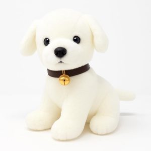 Babique Dog Sitting Plush Soft Toy Cute Kids Animal Home Decor Boys/Girls White (25 cm)