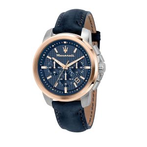 Maserati Successo Analog Blue Dial Men's Watch-R8871621015